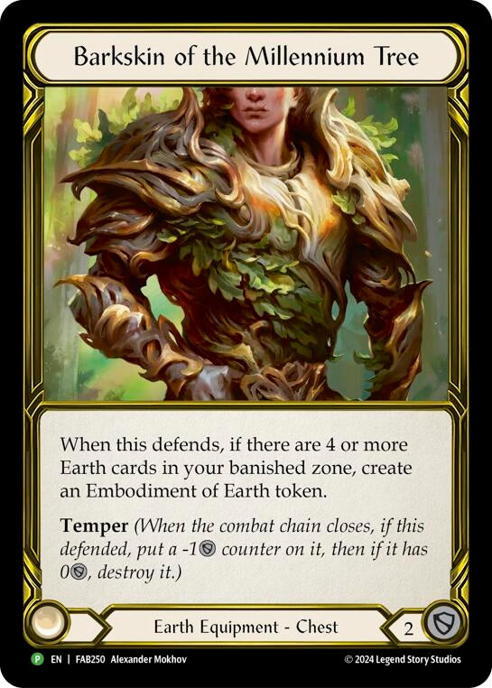Image for Barkskin of the Millennium Tree (Golden) - FAB250 (Flesh and Blood: Promo Cards) (FAB250) - Flesh and Blood TCG