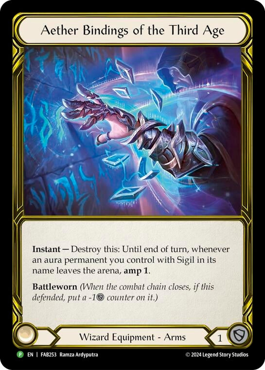 Image for Aether Bindings of the Third Age (Golden) - FAB253 (Flesh and Blood: Promo Cards) (FAB253) - Flesh and Blood TCG