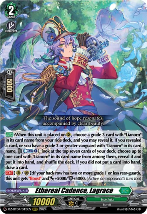 Image for Ethereal Cadence, Lagrace (DZ-BT04: Destined Showdown) (DZ-BT04/015EN) - Cardfight Vanguard