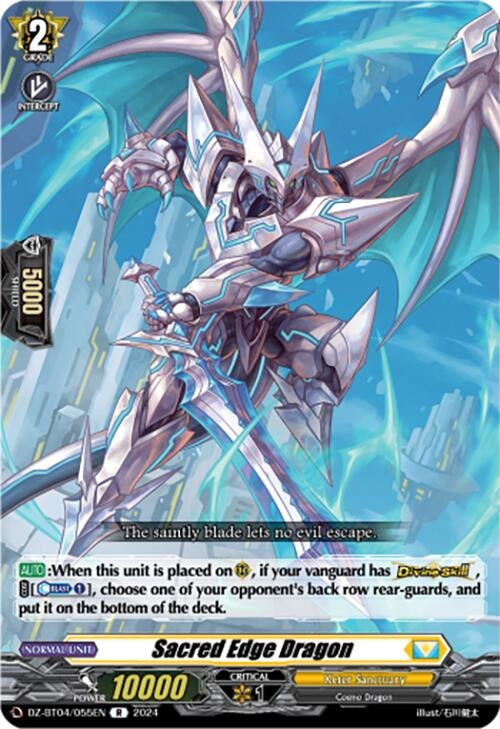Image for Sacred Edge Dragon (DZ-BT04: Destined Showdown) (DZ-BT04/055EN) - Cardfight Vanguard