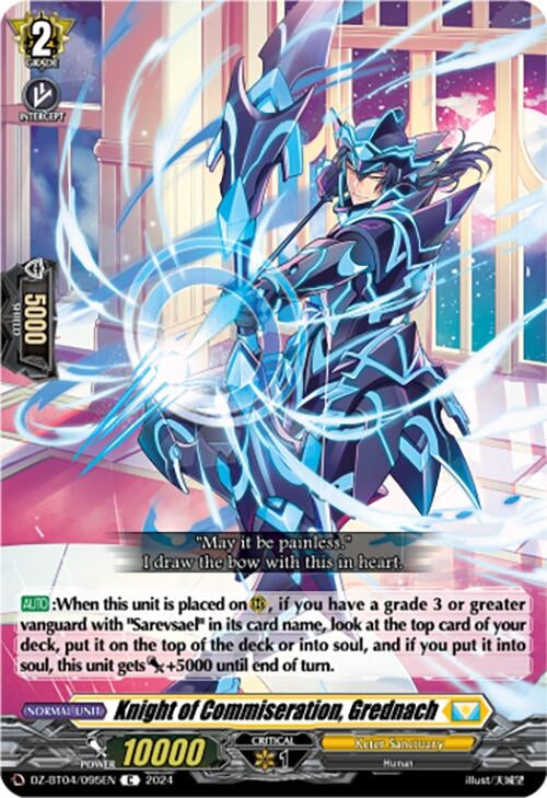 Image for Knight of Commiseration, Grednach (DZ-BT04: Destined Showdown) (DZ-BT04/095EN) - Cardfight Vanguard