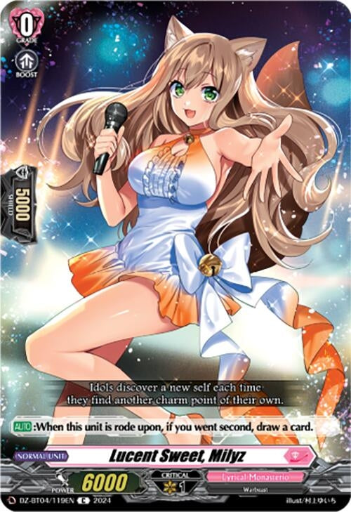 Image for Lucent Sweet, Milyz (DZ-BT04: Destined Showdown) (DZ-BT04/119EN) - Cardfight Vanguard