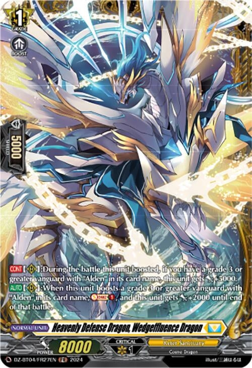 Image for Heavenly Defense Dragon, Wedgeffluence Dragon (FR) (DZ-BT04: Destined Showdown) (DZ-BT04/FR27EN) - Cardfight Vanguard