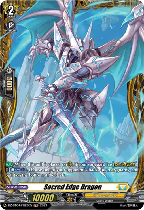 Image for Sacred Edge Dragon (FR) (DZ-BT04: Destined Showdown) (DZ-BT04/FR29EN) - Cardfight Vanguard