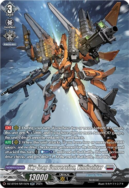 Image for Sky-leap Conversion, Vindschtar (SR) (DZ-BT04: Destined Showdown) (DZ-BT04/SR15EN) - Cardfight Vanguard