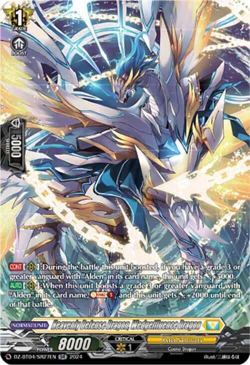 Image for Heavenly Defense Dragon, Wedgeffluence Dragon (SR) (DZ-BT04: Destined Showdown) (DZ-BT04/SR27EN) - Cardfight Vanguard