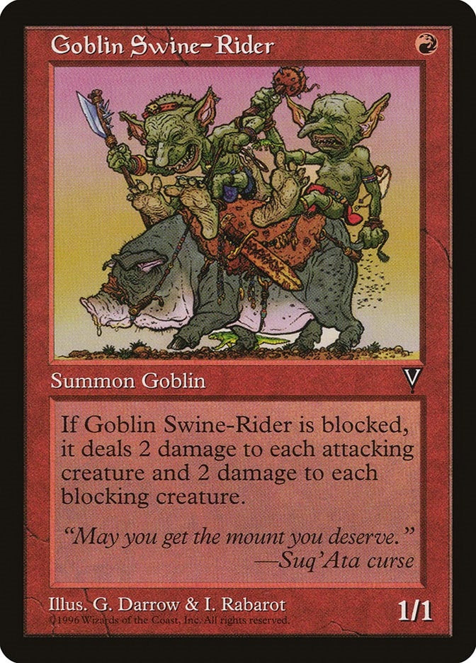 Image for Goblin Swine-Rider (Visions) - Magic: The Gathering