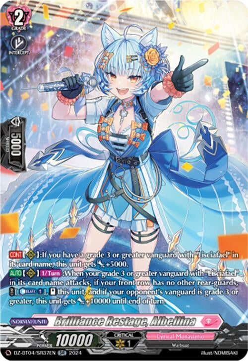 Image for Brilliance Restage, Albellina (SR) (DZ-BT04: Destined Showdown) (DZ-BT04/SR37EN) - Cardfight Vanguard