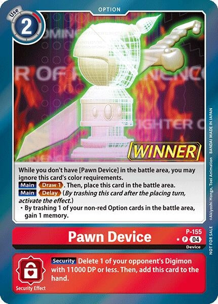 Image for Pawn Device (Store Tournament 2024 Oct. - Dec. Winner Pack) - Digimon Card Game