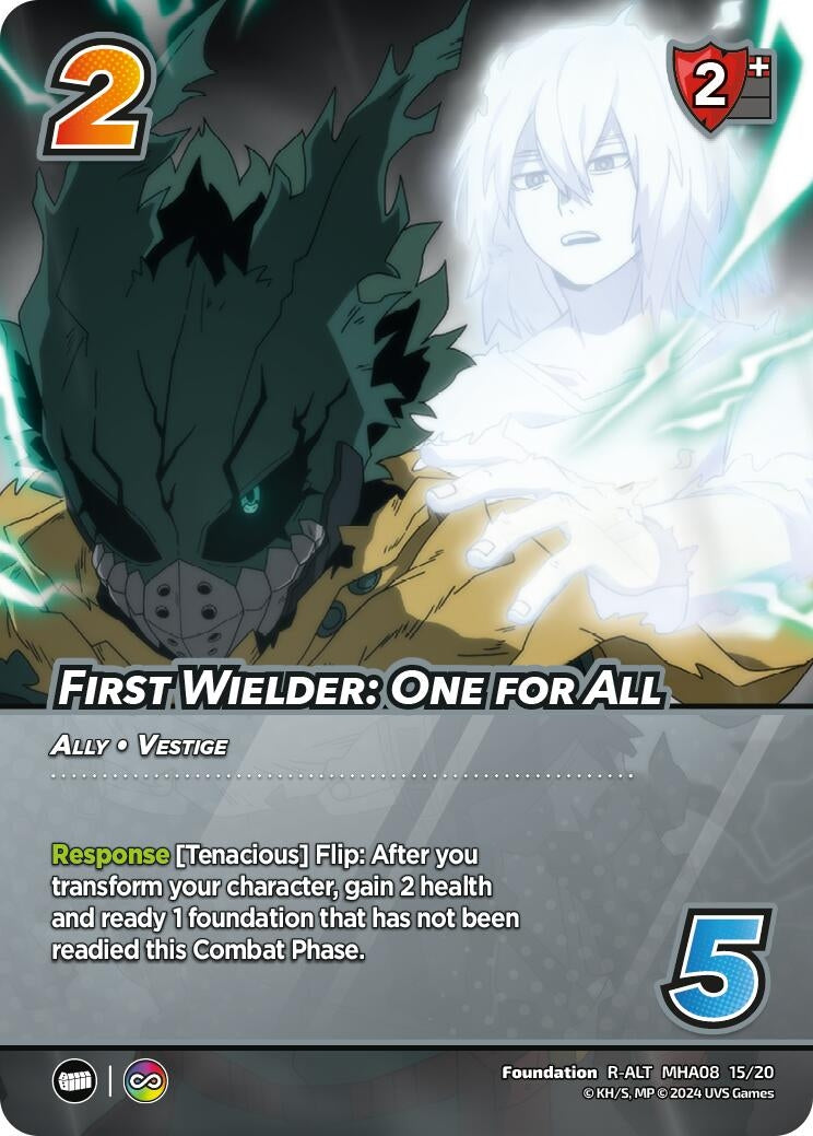 Image for First Wielder: One for All (Alternate Art) (Challenger Series: My Hero Academia - Dark Hero Arc) (MHA08 15/20) - UniVersus