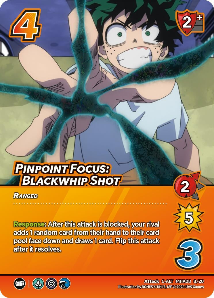 Image for Pinpoint Focus: Blackwhip Shot (Alternate Art) (Challenger Series: My Hero Academia - Dark Hero Arc) (MHA08 8/20) - UniVersus