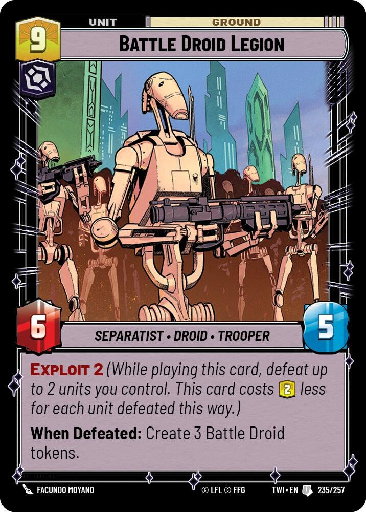 Image for Battle Droid Legion (Twilight of the Republic) (235/257) - Star Wars: Unlimited