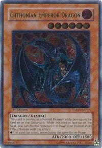 Image for Chthonian Emperor Dragon (UTR) (Tactical Evolution) (TAEV-EN019) - YuGiOh