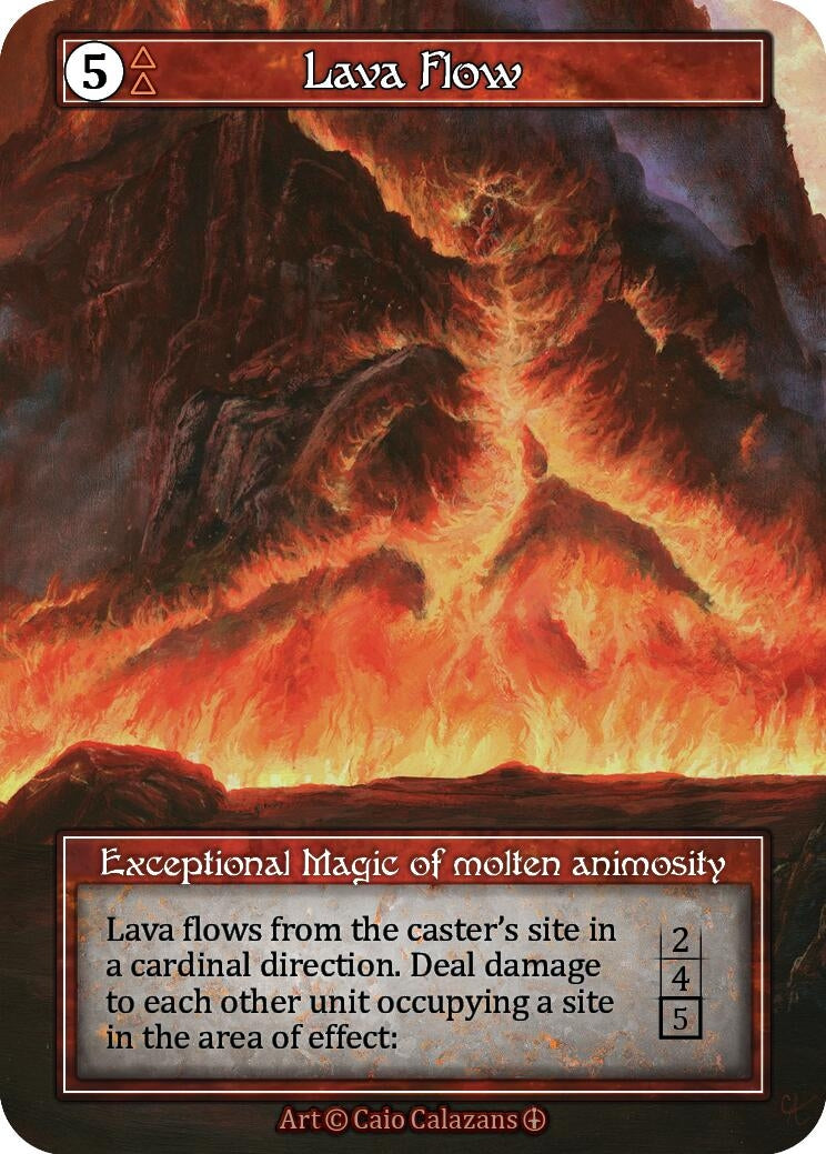 Image for Lava Flow (Foil) (Arthurian Legends) - Sorcery: Contested Realm