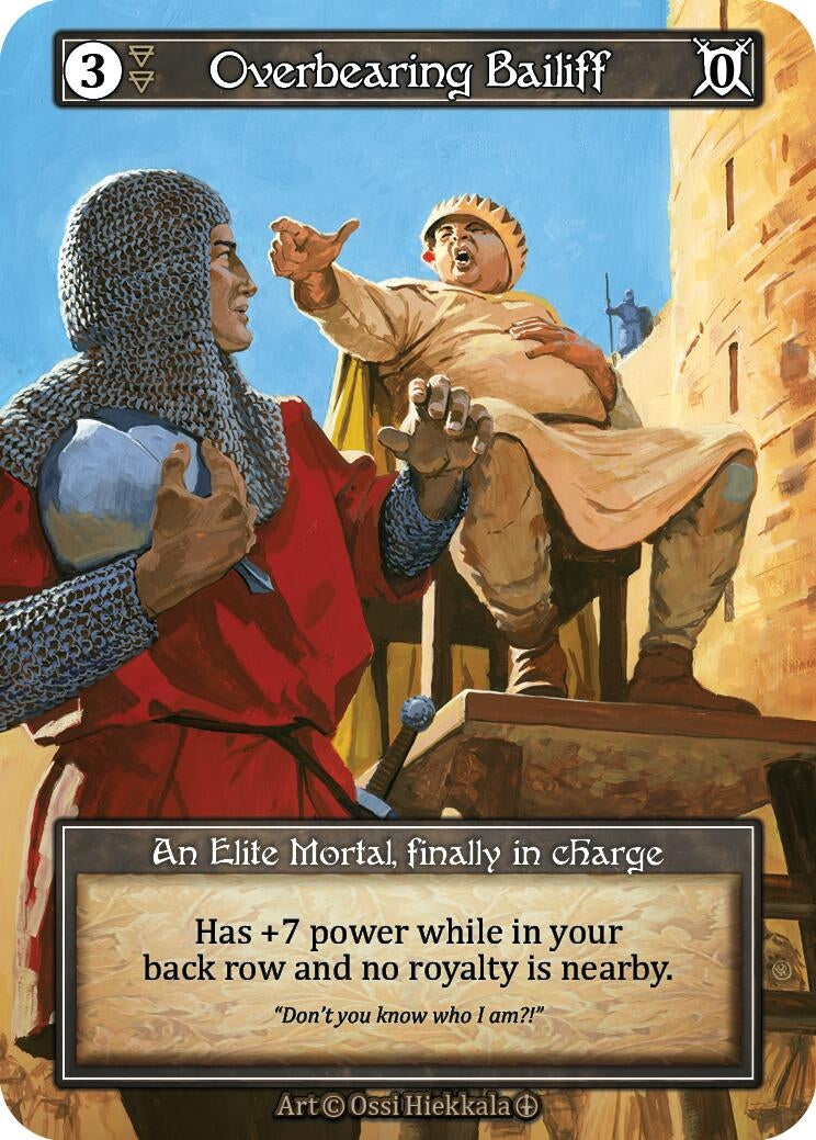 Image for Overbearing Bailiff (Foil) (Arthurian Legends) - Sorcery: Contested Realm