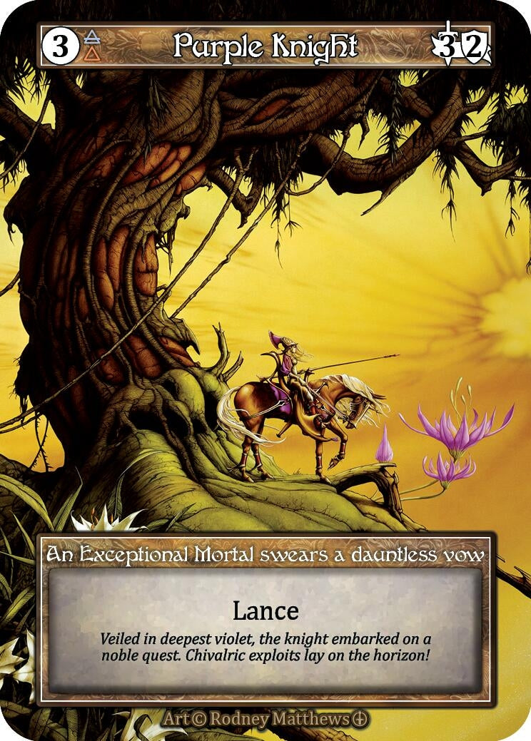 Image for Purple Knight (Foil) (Arthurian Legends) - Sorcery: Contested Realm