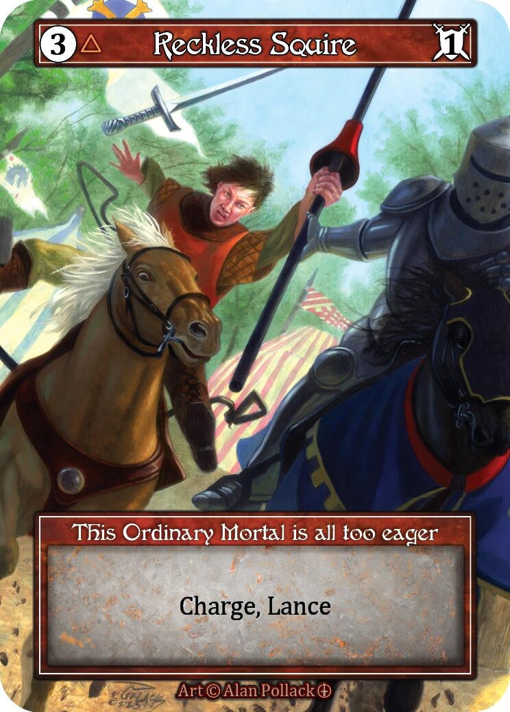 Image for Reckless Squire (Foil) (Arthurian Legends) - Sorcery: Contested Realm