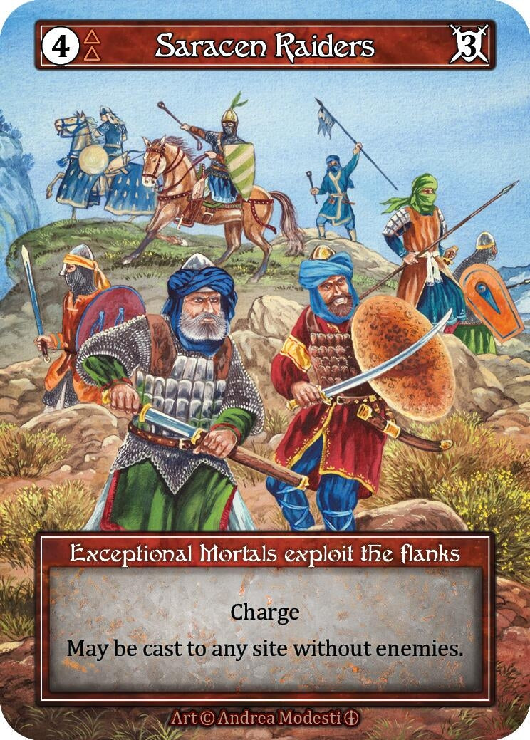 Image for Saracen Raiders (Foil) (Arthurian Legends) - Sorcery: Contested Realm