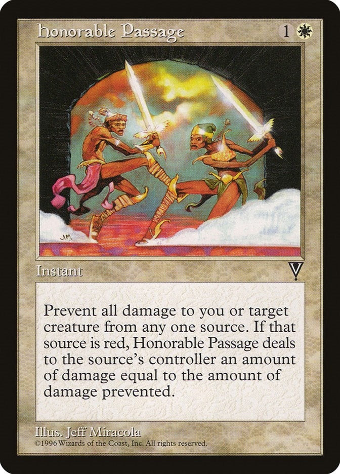 Image for Honorable Passage (Visions) - Magic: The Gathering