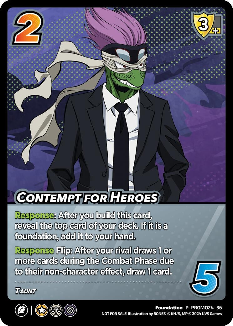 Image for Contempt for Heroes (UniVersus: My Hero Academia Promo Cards) (PROMO33 36) - UniVersus