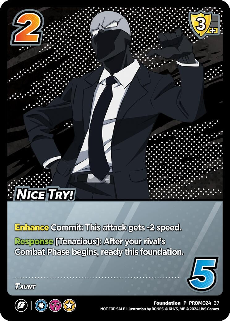 Image for Nice Try! (UniVersus: My Hero Academia Promo Cards) (PROMO34 37) - UniVersus