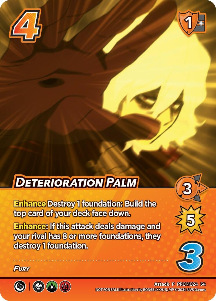 Image for Deterioration Palm (2024 Regionals Season 2) (UniVersus: My Hero Academia Promo Cards) (PROMO42 54) - UniVersus