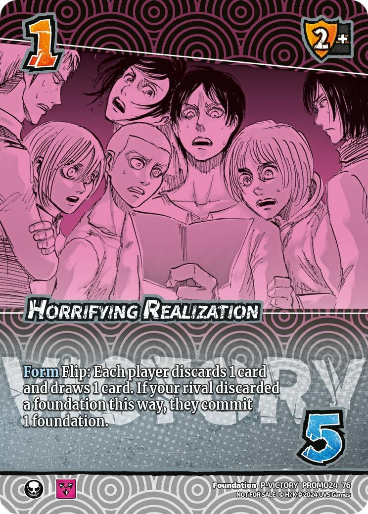 Image for Horrifying Realization (Victory) (UniVersus Promos) (PROMO54 76) - UniVersus