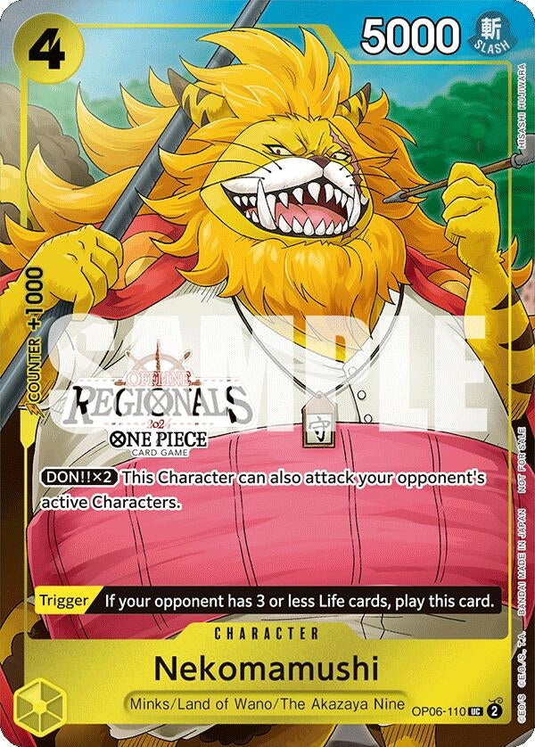 Image for Nekomamushi (Offline Regional 2024 Vol. 3) (One Piece Promotion Cards) (OP06-110) - One Piece Card Game