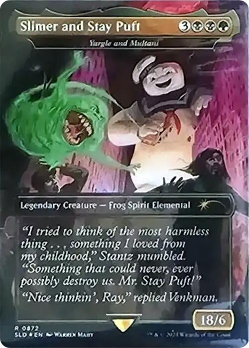 Image for Slimer and Stay Puft - Yargle and Multani (Rainbow Foil) (Secret Lair Drop Series) (872) - Magic: The Gathering