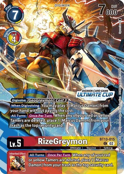 Image for RizeGreymon (Ultimate Cup 2024) (BT13) (13015)