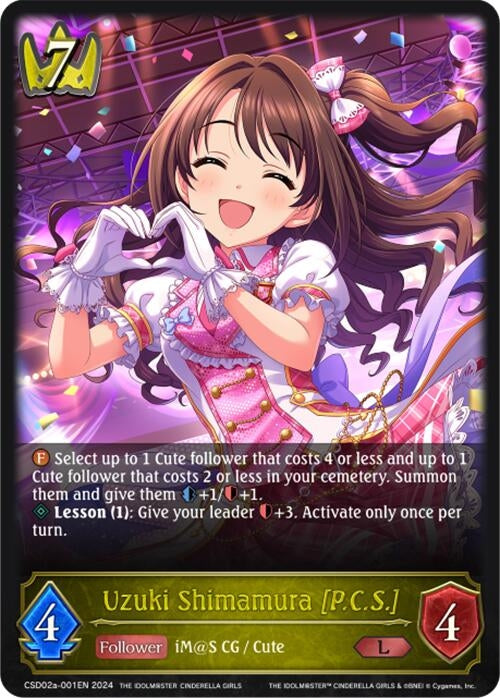 Image for Uzuki Shimamura [P.C.S.] (CSD02: THE IDOLM@STER CINDERELLA GIRLS) (CSD02a-001EN) - Shadowverse: Evolve