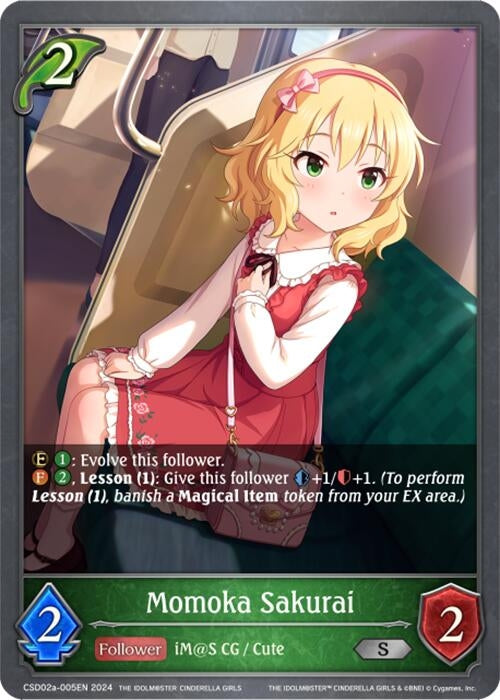Image for Momoka Sakurai (CSD02: THE IDOLM@STER CINDERELLA GIRLS) (CSD02a-005EN) - Shadowverse: Evolve