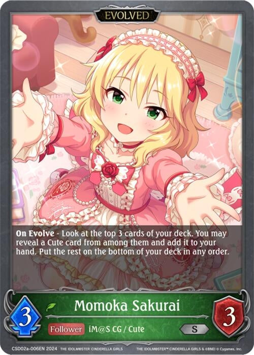Image for Momoka Sakurai (Evolved) (CSD02: THE IDOLM@STER CINDERELLA GIRLS) (CSD02a-006EN) - Shadowverse: Evolve