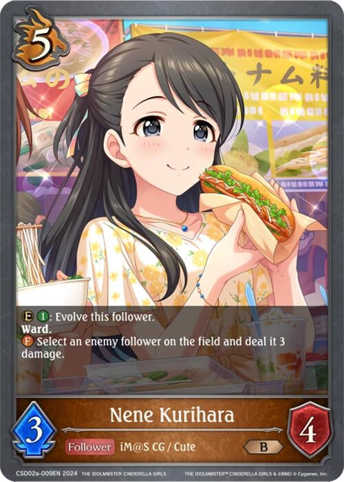 Image for Nene Kurihara (CSD02: THE IDOLM@STER CINDERELLA GIRLS) (CSD02a-009EN) - Shadowverse: Evolve
