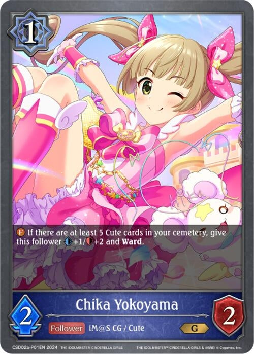 Image for Chika Yokoyama - P01EN (Foil) (CSD02: THE IDOLM@STER CINDERELLA GIRLS) (CSD02a-P01EN) - Shadowverse: Evolve