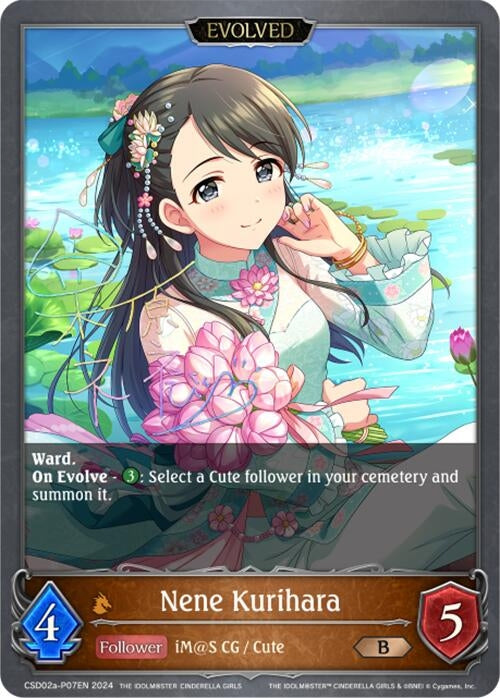 Image for Nene Kurihara (Evolved) - P07EN (Foil) (CSD02: THE IDOLM@STER CINDERELLA GIRLS) (CSD02a-P07EN) - Shadowverse: Evolve