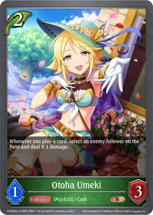 Image for Otoha Umeki (CSD02: THE IDOLM@STER CINDERELLA GIRLS) (CSD02b-013EN) - Shadowverse: Evolve