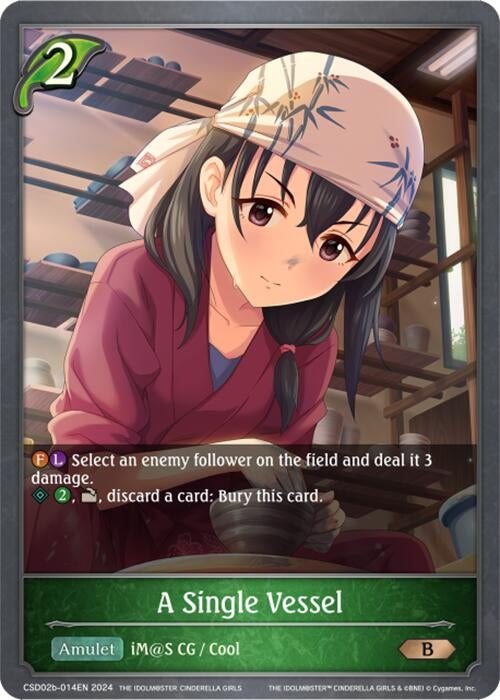 Image for A Single Vessel (CSD02: THE IDOLM@STER CINDERELLA GIRLS) (CSD02b-014EN) - Shadowverse: Evolve