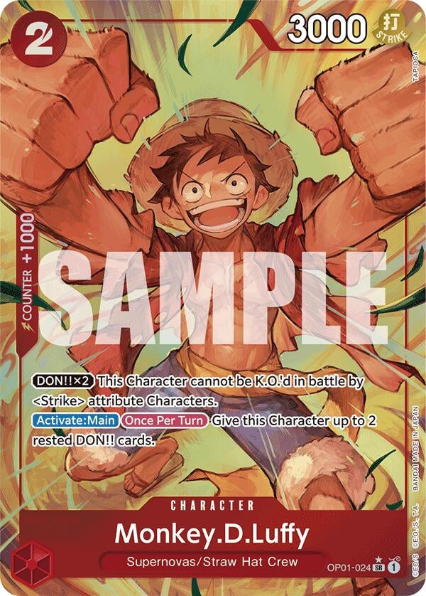 Image for Monkey.D.Luffy (OP01-024) (Alternate Art) (Premium Booster -The Best-) (OP01-024) - One Piece Card Game