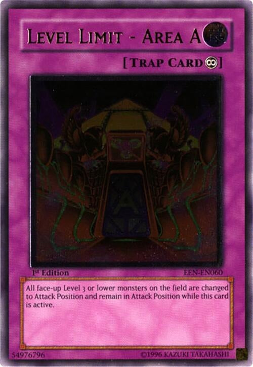 Image for Level Limit - Area A (UTR) (Elemental Energy) (EEN-EN060) - YuGiOh