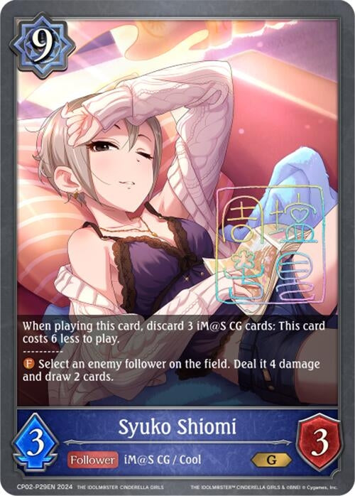 Image for Syuko Shiomi - P29EN (Foil) (CP02: THE IDOLM@STER CINDERELLA GIRLS) (CP02-P29EN) - Shadowverse: Evolve