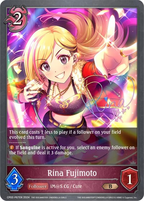 Image for Rina Fujimoto - P67EN (Foil) (CP02: THE IDOLM@STER CINDERELLA GIRLS) (CP02-P67EN) - Shadowverse: Evolve