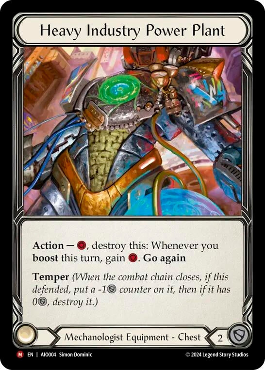 Image for Heavy Industry Power Plant (Armory Deck: Dash) (AIO004) - Flesh and Blood TCG