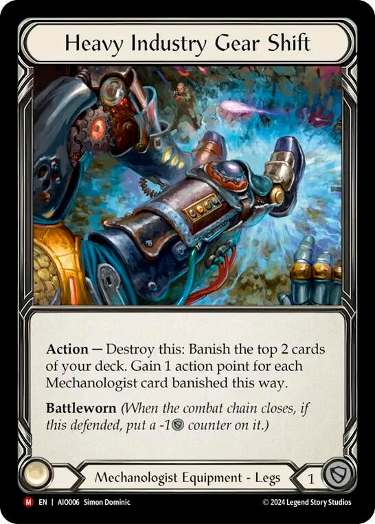 Image for Heavy Industry Gear Shift (Armory Deck: Dash) (AIO006) - Flesh and Blood TCG