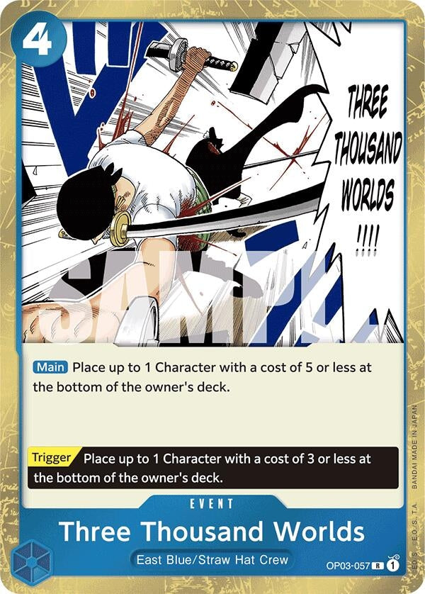 Image for Three Thousand Worlds (Jolly Roger Foil) (Premium Booster -The Best-) (OP03-057) - One Piece Card Game