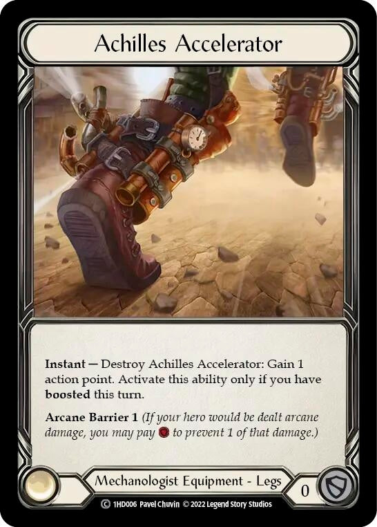 Image for Achilles Accelerator (Historic Pack 1 Blitz Deck: Dash) (1HD006) - Flesh and Blood TCG