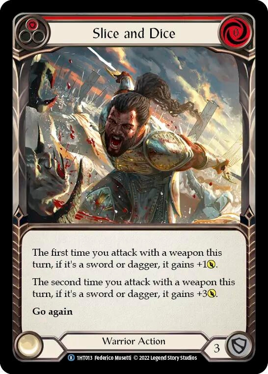 Image for Slice and Dice (Red) (Historic Pack 1 Blitz Deck: Dorinthea) (1HT013) - Flesh and Blood TCG