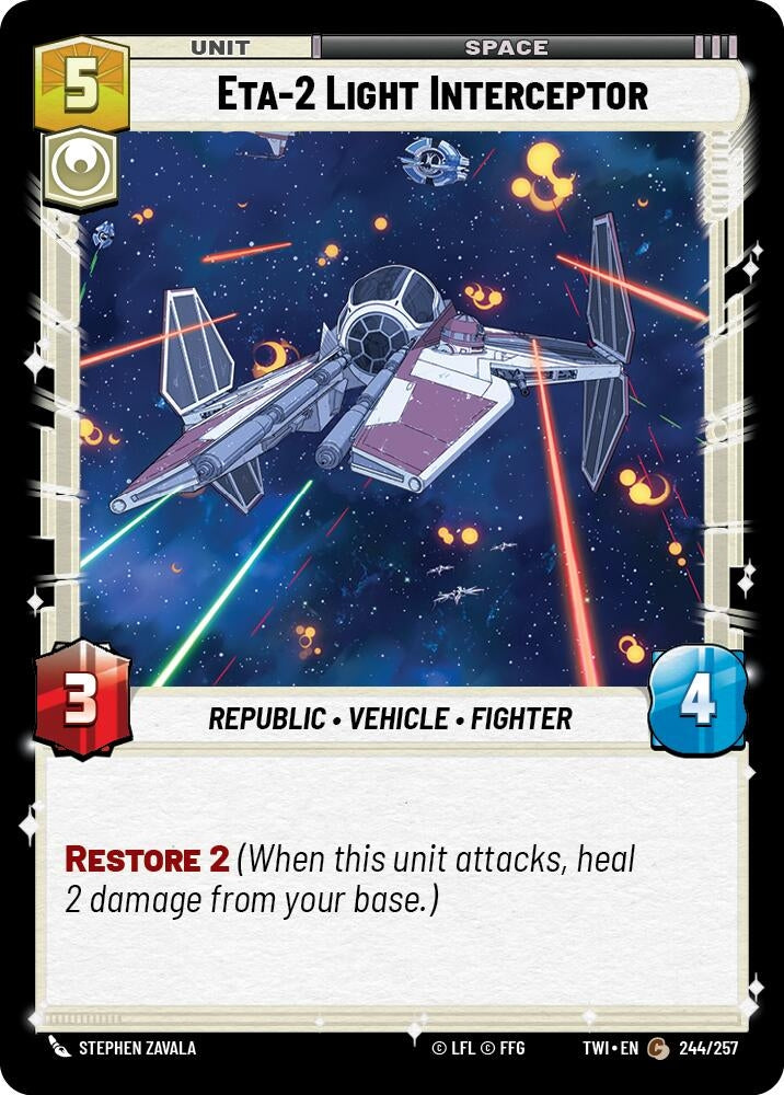 Image for ETA-2 Light Interceptor (Twilight of the Republic) (244/257) - Star Wars: Unlimited