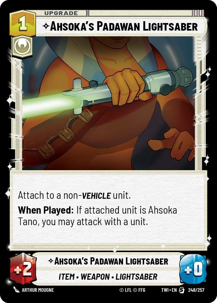 Image for Ahsoka's Padawan Lightsaber (Twilight of the Republic) (248/257) - Star Wars: Unlimited