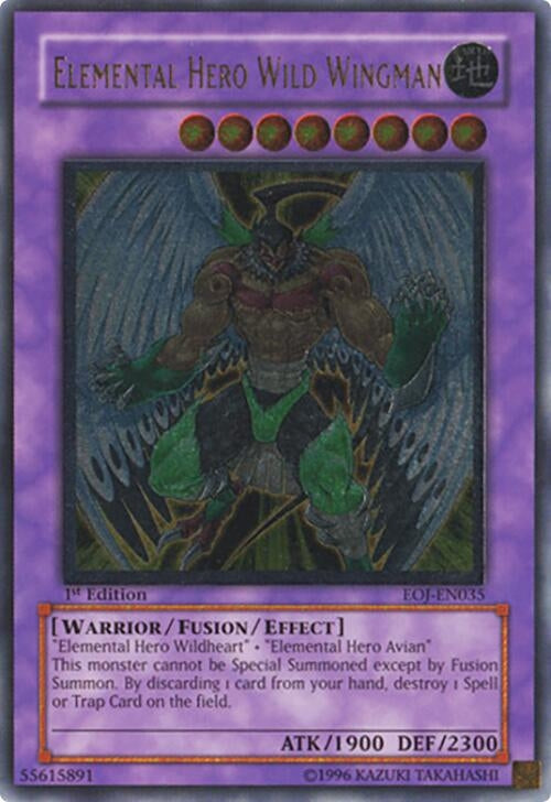 Image for Elemental Hero Wild Wingman (UTR) (Enemy of Justice) (EOJ-EN035) - YuGiOh